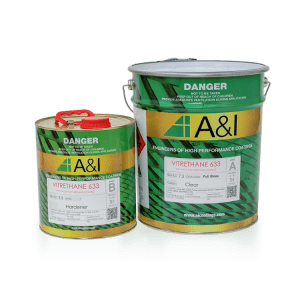 A & I Coatings V633 Two Pack Polyurethane Coating 10L Kit, durable protective coating for concrete surfaces in Australia.