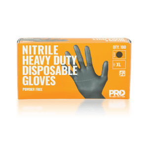 solvent resistant heavy duty rubber gloves in the box