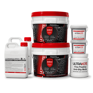 solid colour epoxy for garages, warehouses- covers 40sqm area