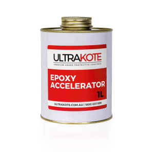 Ultrakote Epoxy Accelerator, fast-curing additive for epoxy coatings, ideal for quick application projects in Australia.