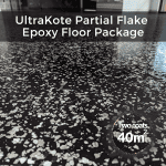 ultrakote partial flake 40meter sqaure epoxy floor package for warehouses