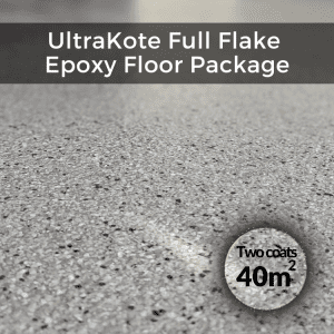 Full Flake Epoxy Flooring Garage Package, 40sqm for garages, warehouses