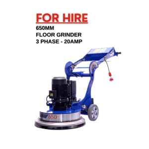 Floorex 650 3 Phase Concrete Floor Grinder for hire in Sydney with delivery available.