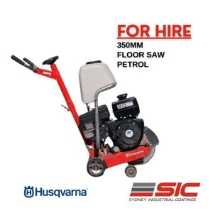 Husqvaran floor saw machine
