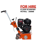 Husqvarna Petrol Floor Scarifier for hire in Sydney with delivery available.