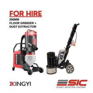 Xingyi 250mm floor grinder and dust extractor package