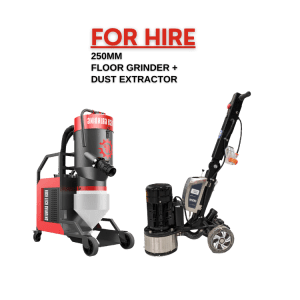 XINGYI 250D Single Head floor Grinder and Dust Extractor Package for hire in Sydney