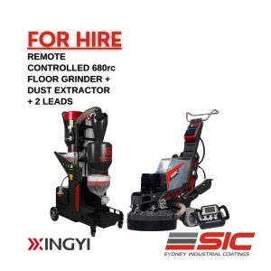 xingyi 680rc floor grinder and vaccum package
