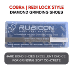 Rubicon Machinery Australia - Redi Lock Diamond Grinding Shoes 3 pack