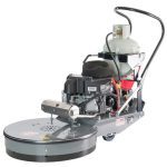 Polivac 60CM Gas Burnisher with Kawasaki V-Twin engine, featuring emission technology for efficient, smooth floor burnishing sic