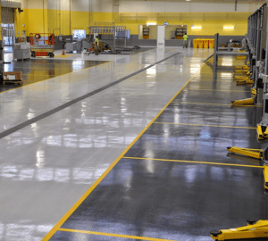 Solid Colour Epoxy Flooring for Workshops